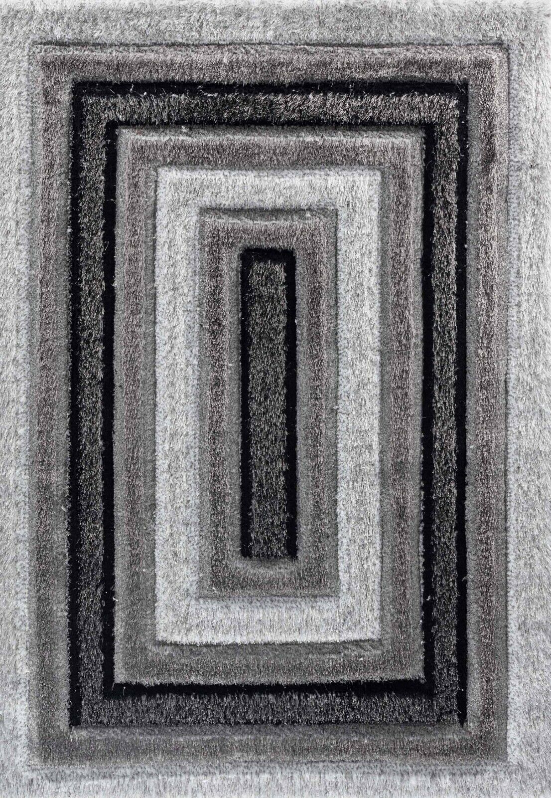 California Hand-Carved Shaggy Rug - Bordered
