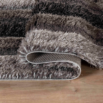 California Hand-Carved Shaggy Rug - Bordered