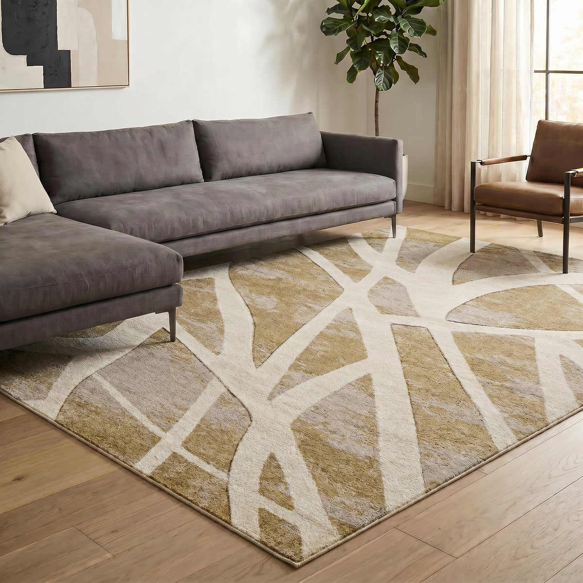 Santiago Carved Abstract Rug - Dynamic
