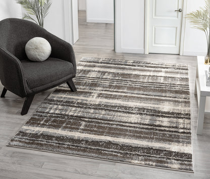 Eleanor Embossed Abstract Rug - Linear