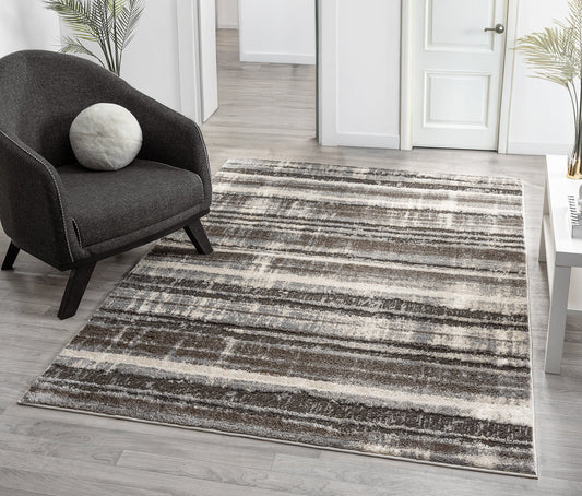 Eleanor Embossed Abstract Rug - Linear