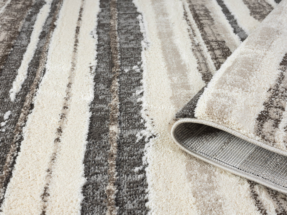 Eleanor Embossed Abstract Rug - Linear