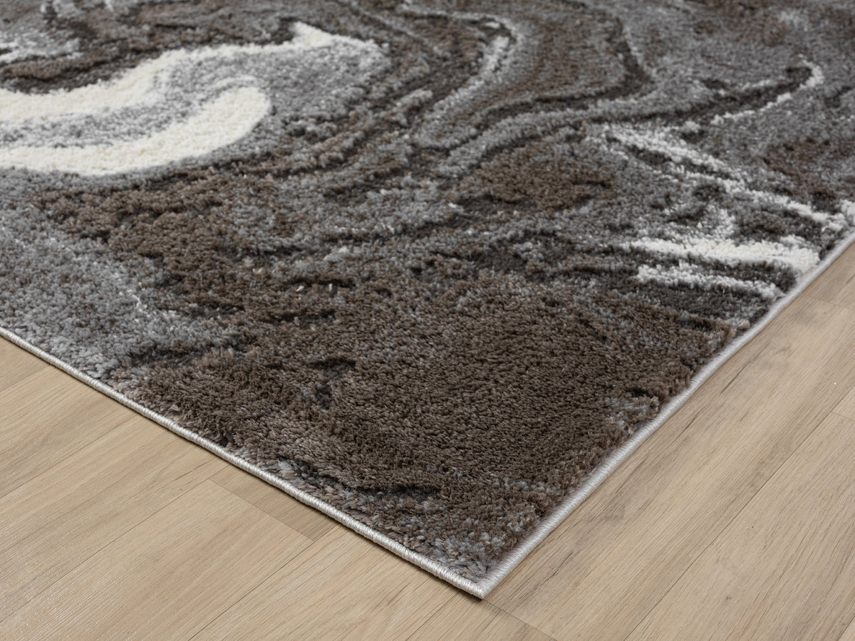 Eleanor Embossed Abstract Rug - Marble