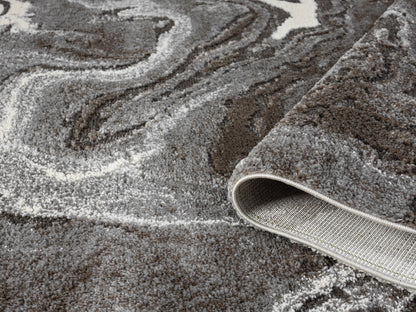 Eleanor Embossed Abstract Rug - Marble