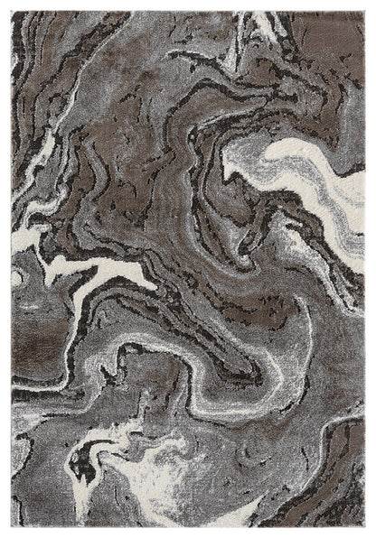 Eleanor Embossed Abstract Rug - Marble