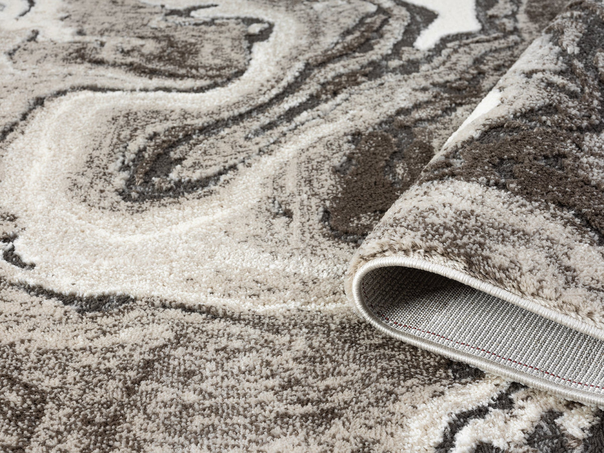 Eleanor Embossed Abstract Rug - Marble