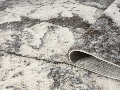 Eleanor Embossed Abstract Rug - Slate
