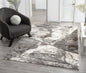 Eleanor Embossed Abstract Rug - Slate