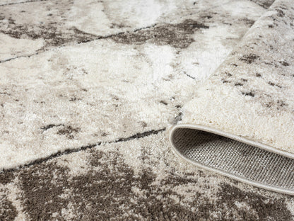 Eleanor Embossed Abstract Rug - Slate