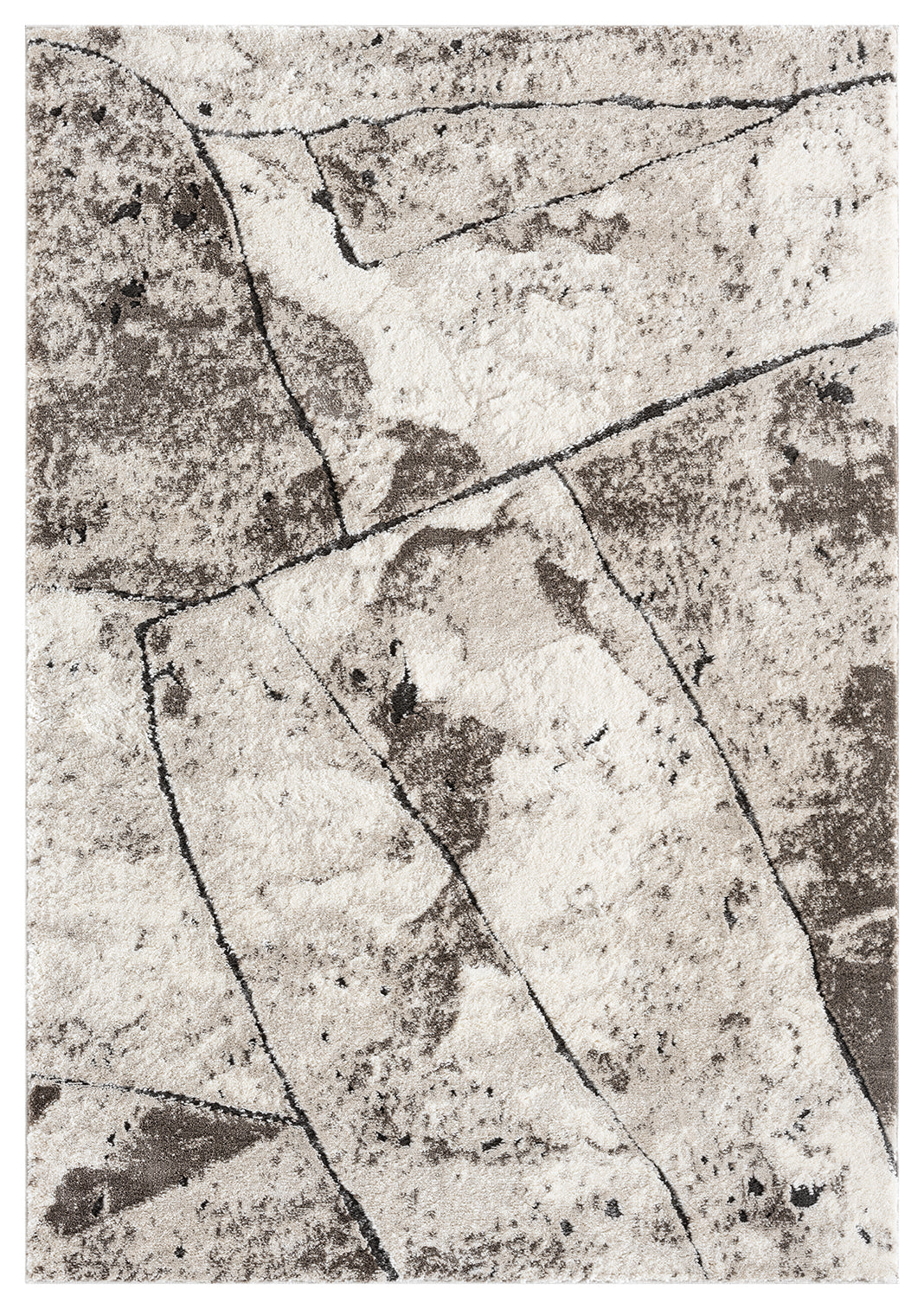 Eleanor Embossed Abstract Rug - Slate