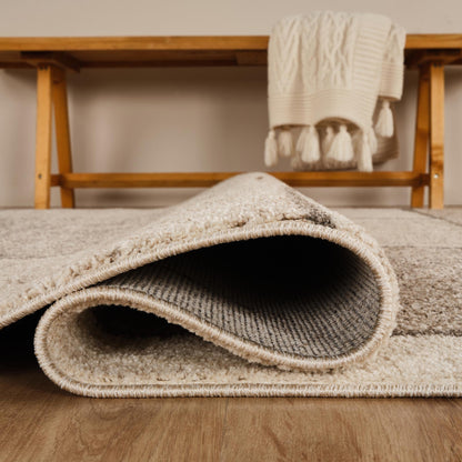 Rhodes Neutral Geometric Rug - Enigma