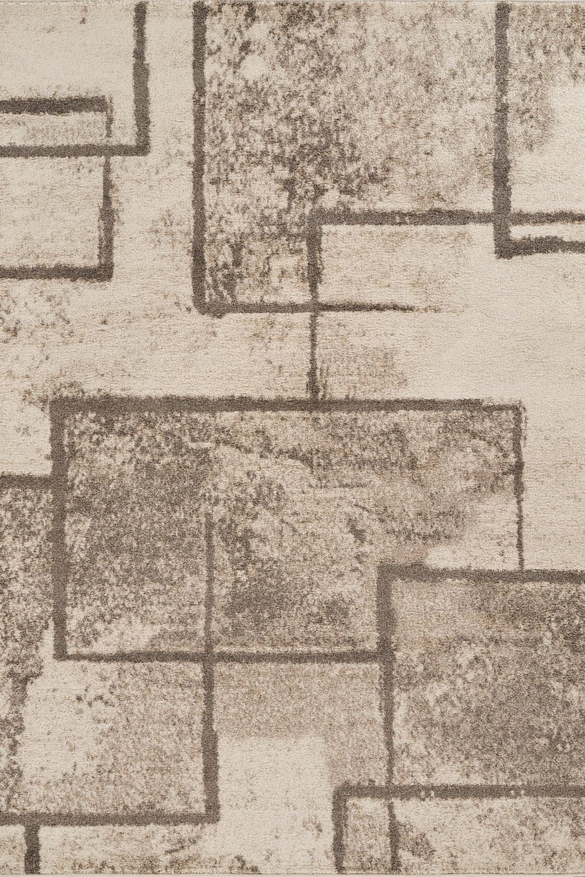 Rhodes Neutral Geometric Rug - Enigma