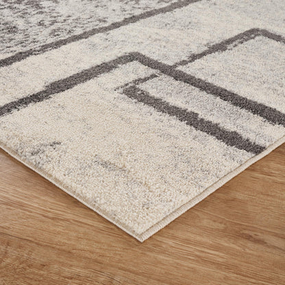 Rhodes Neutral Geometric Rug - Enigma