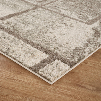 Rhodes Neutral Geometric Rug - Enigma