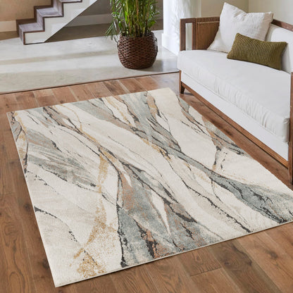 Essence Textured Abstract Rug - Aura