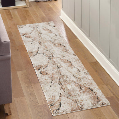 Essence Textured Abstract Rug - Lava