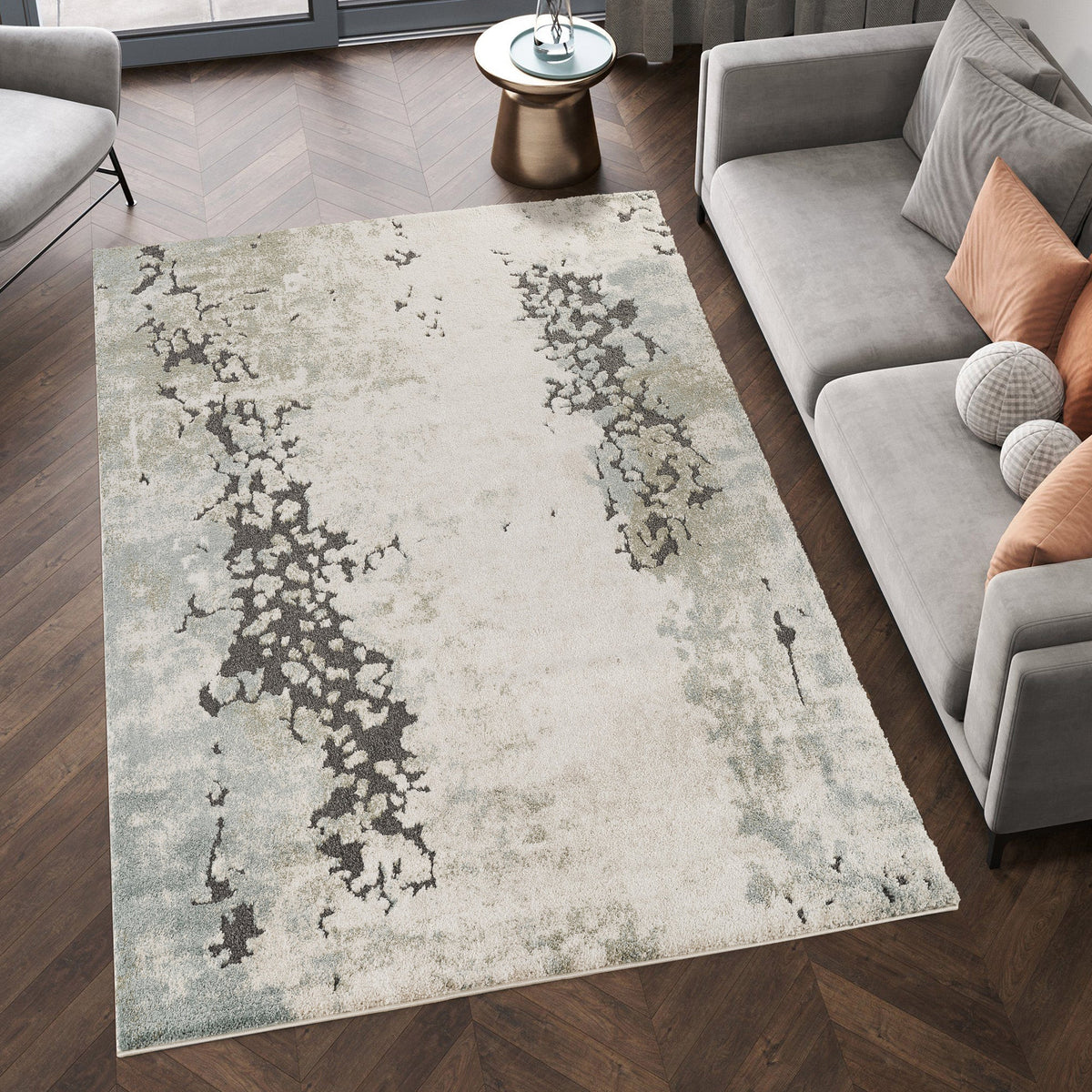 Essence Textured Abstract Rug - River