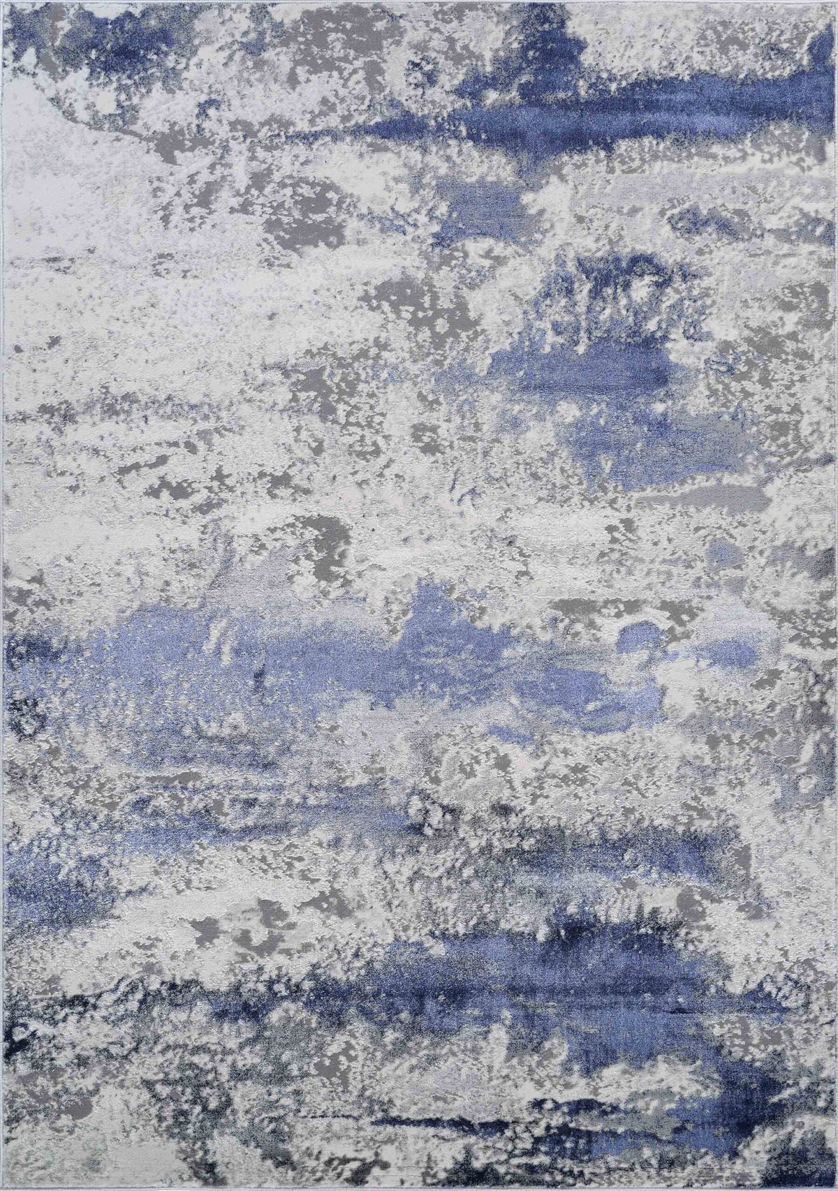 Emperor Metallic Abstract Rug - Onyx