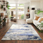 Emperor Metallic Abstract Rug - Onyx