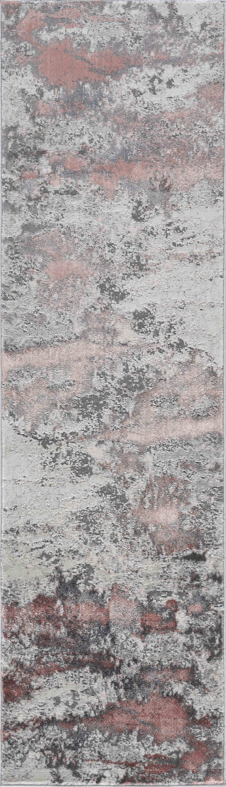 Emperor Metallic Abstract Rug - Onyx
