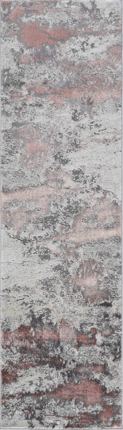 Emperor Metallic Abstract Rug - Onyx