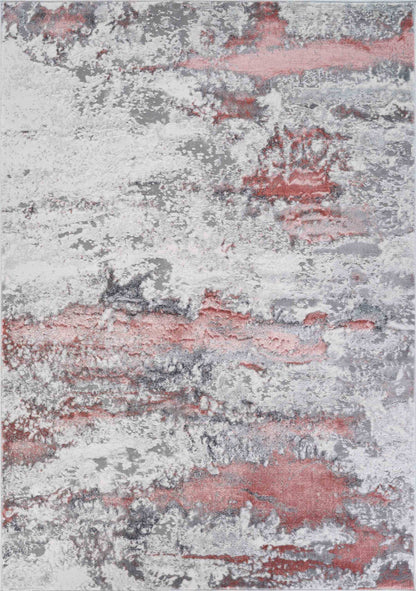 Emperor Metallic Abstract Rug - Onyx