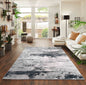 Emperor Metallic Abstract Rug - Onyx