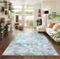 Emperor Metallic Abstract Rug - Solarius