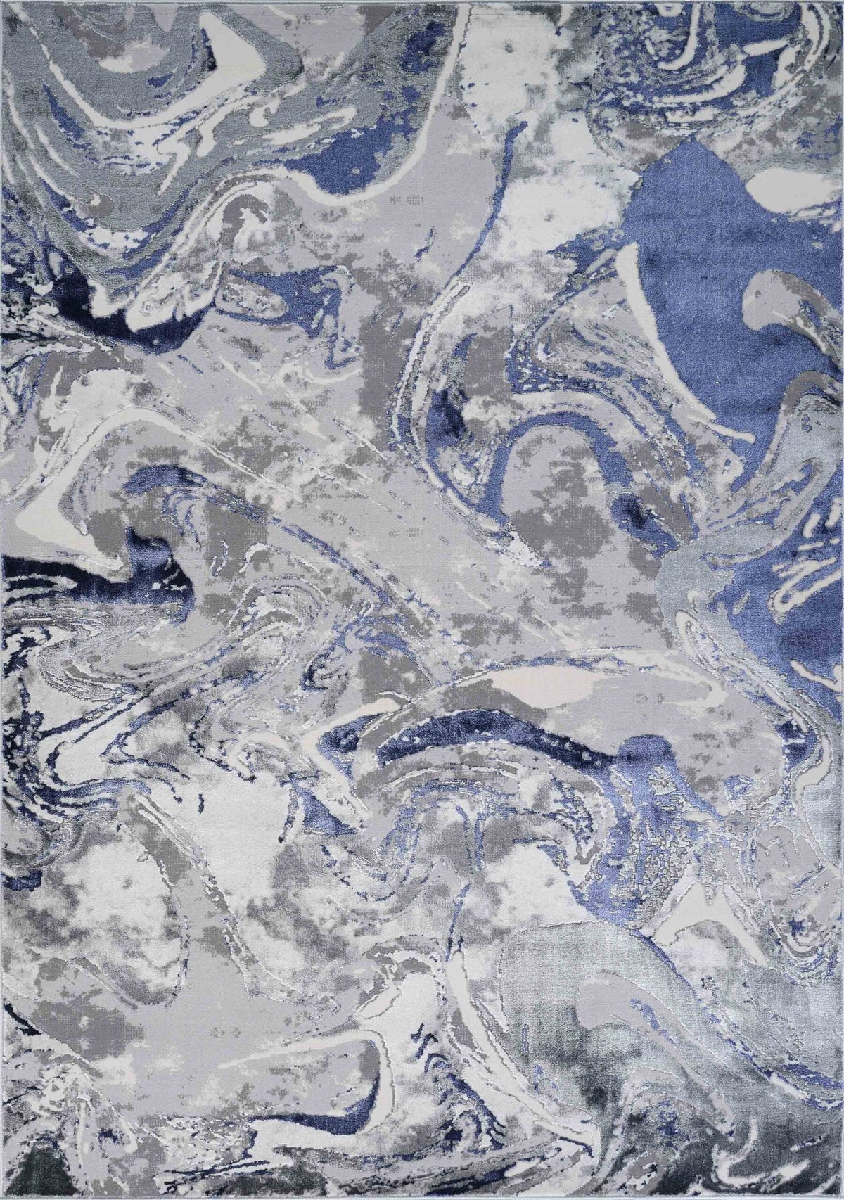 Emperor Metallic Abstract Rug - Solarius
