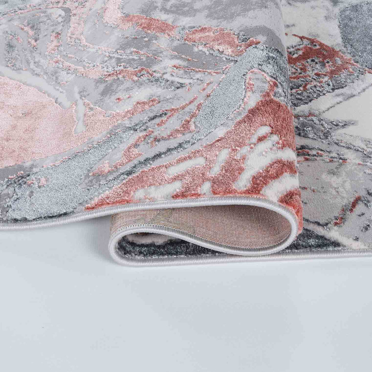 Emperor Metallic Abstract Rug - Solarius