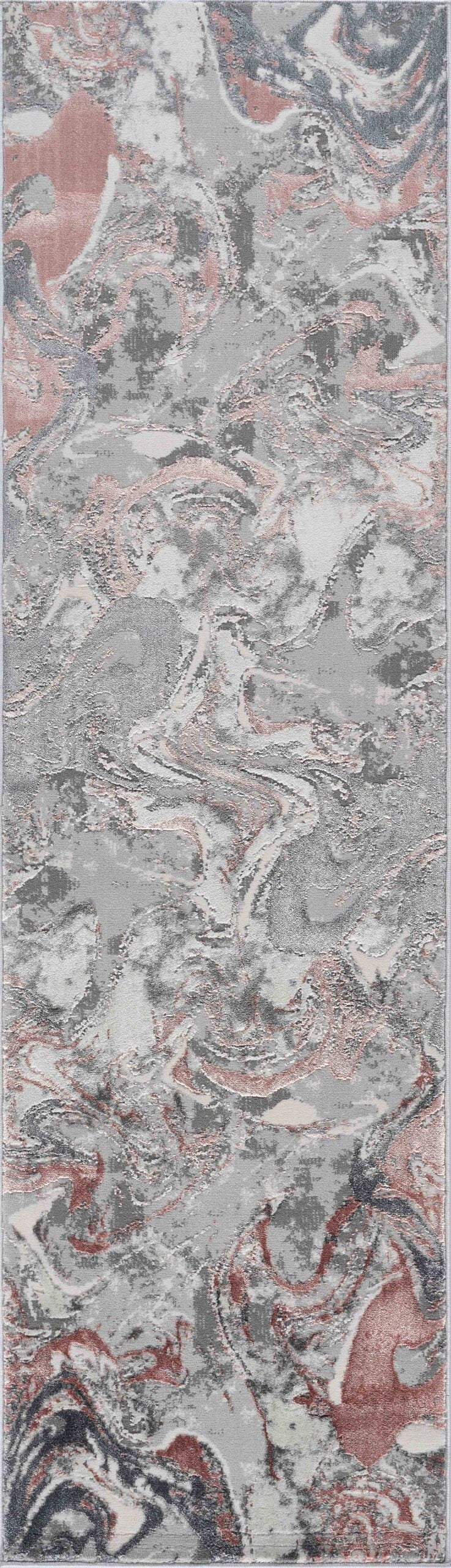 Emperor Metallic Abstract Rug - Solarius