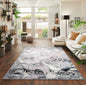 Emperor Metallic Abstract Rug - Solarius