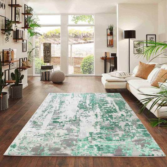 Emperor Metallic Abstract Rug - Styra
