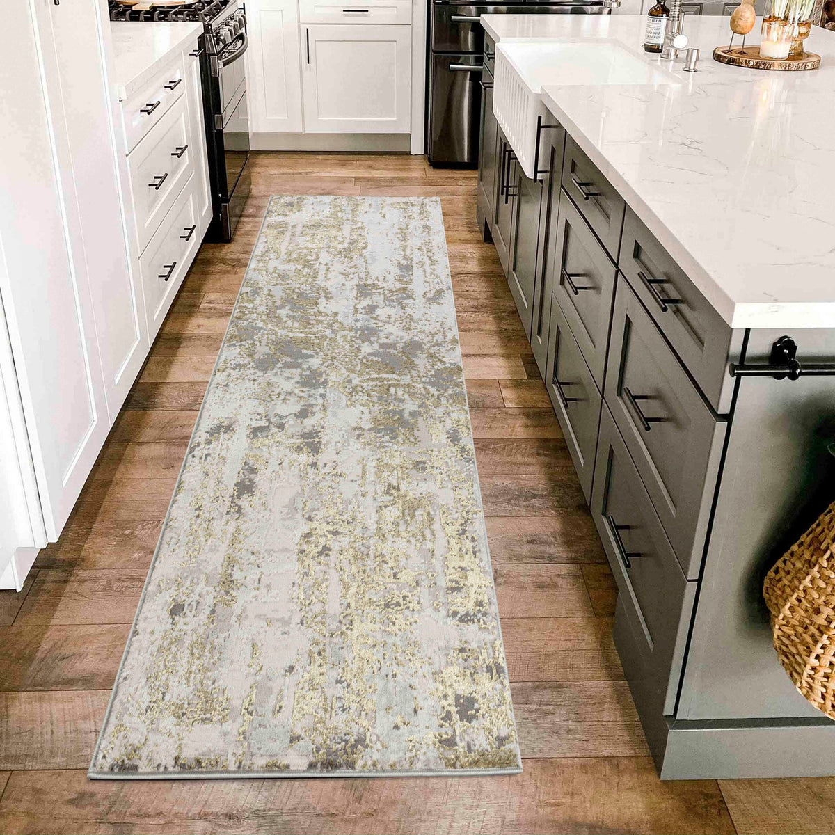 Emperor Metallic Abstract Rug - Styra