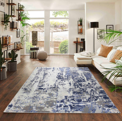Emperor Metallic Abstract Rug - Styra