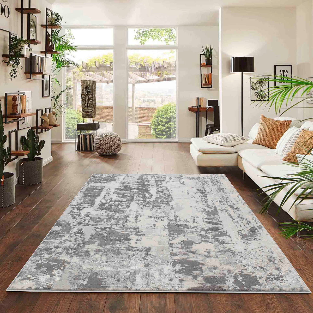 Emperor Metallic Abstract Rug - Styra