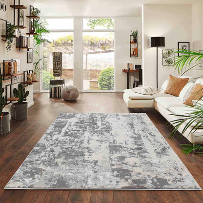 Emperor Metallic Abstract Rug - Styra