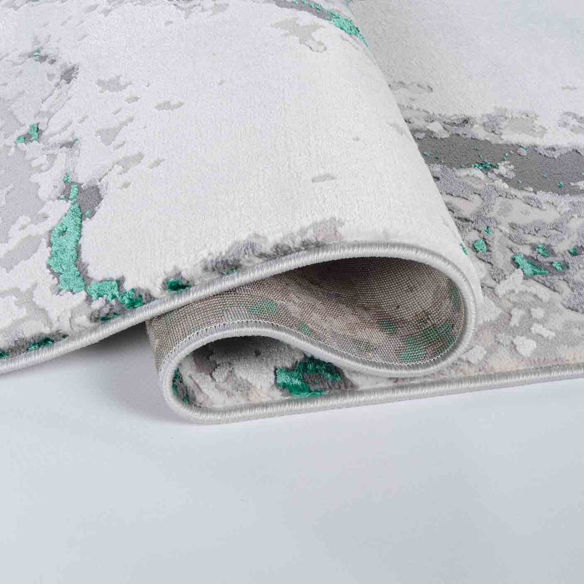 Emperor Metallic Abstract Rug - Picasso