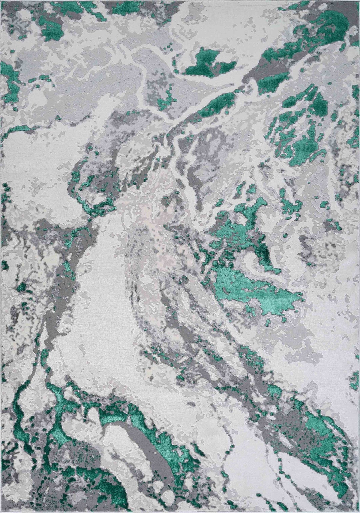 Emperor Metallic Abstract Rug - Picasso