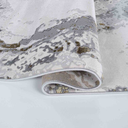 Emperor Metallic Abstract Rug - Picasso