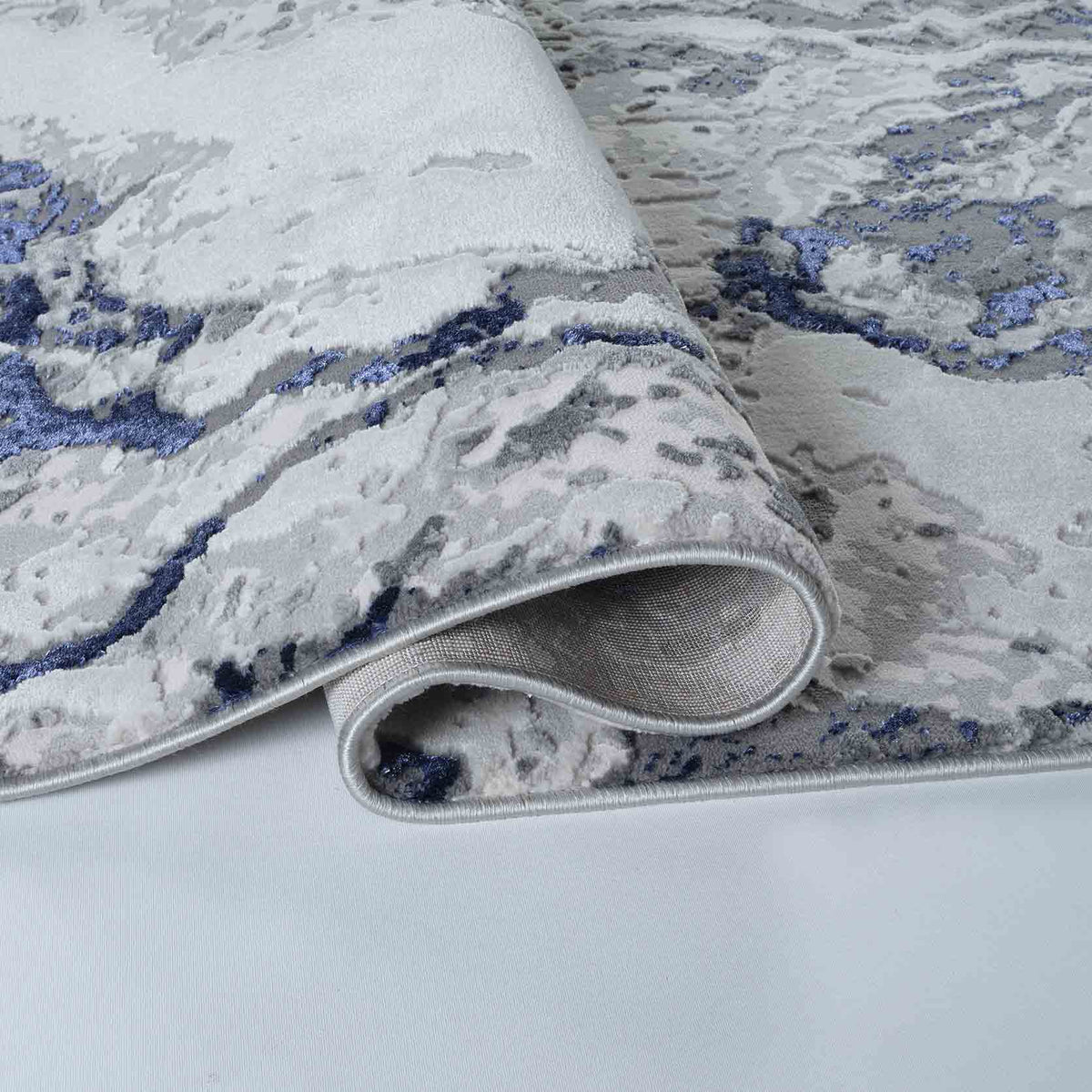 Emperor Metallic Abstract Rug - Picasso
