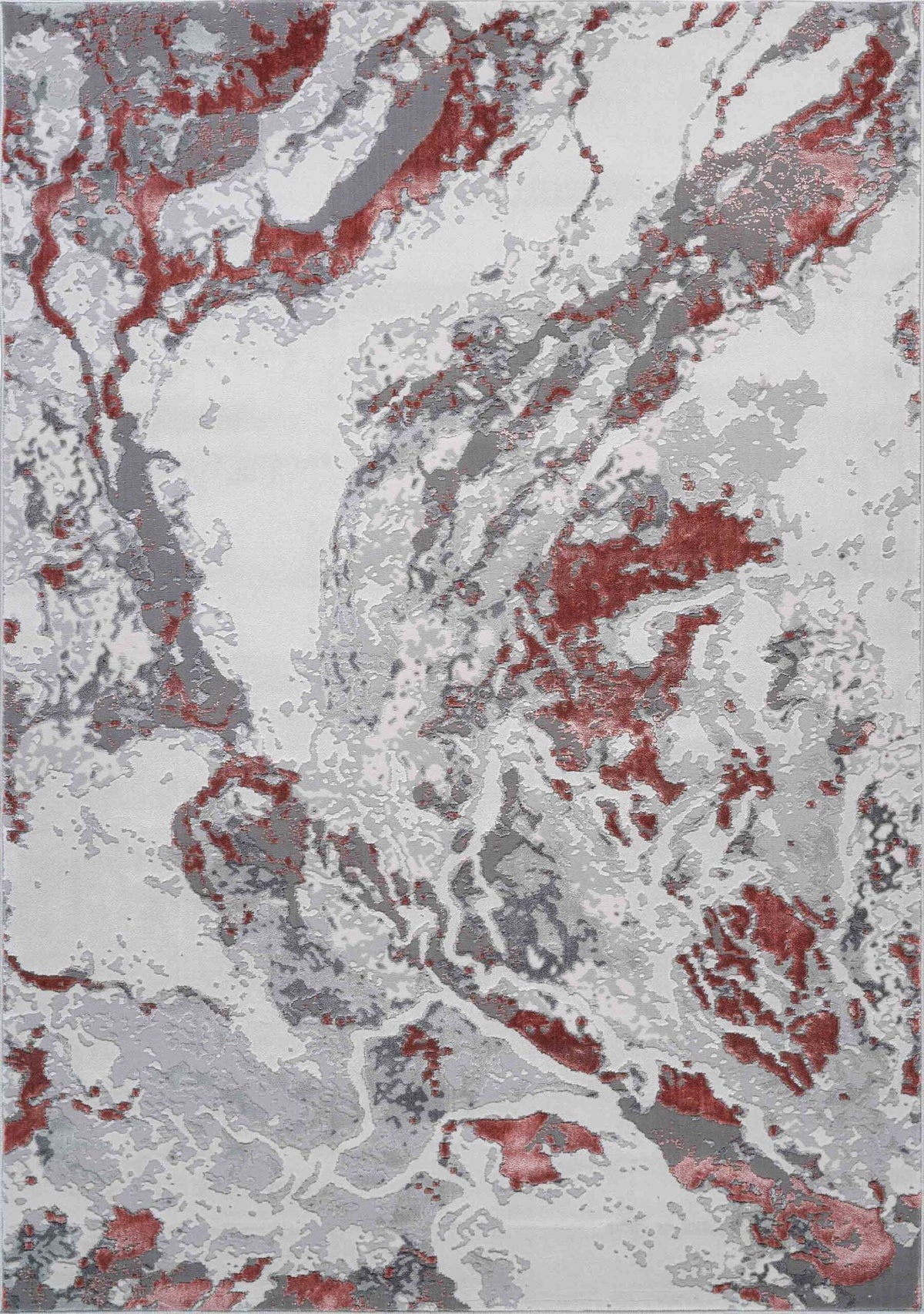 Emperor Metallic Abstract Rug - Picasso