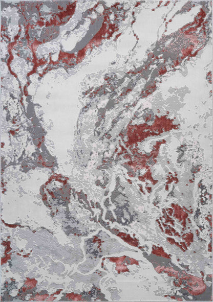 Emperor Metallic Abstract Rug - Picasso