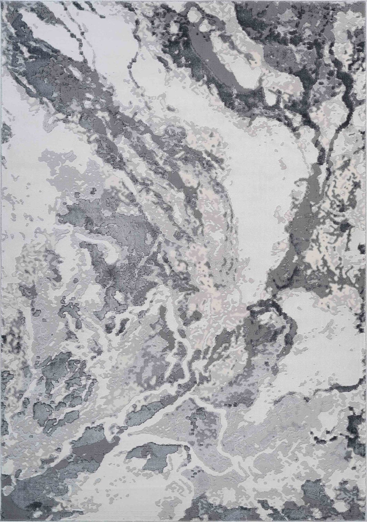 Emperor Metallic Abstract Rug - Picasso