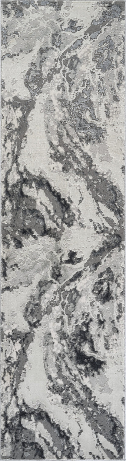 Emperor Metallic Abstract Rug - Picasso