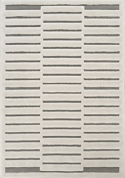 Freya Embossed Geometric Rug - Bar
