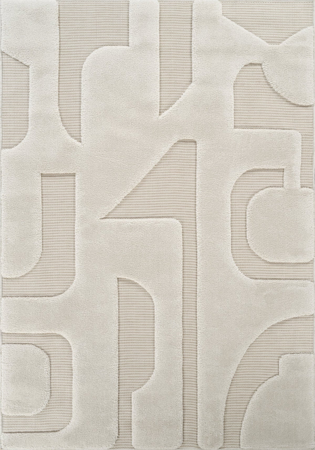 Freya Embossed Geometric Rug - Boho