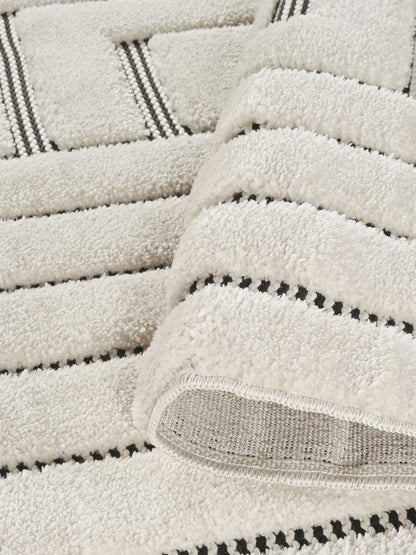 Freya Embossed Geometric Rug - Merge