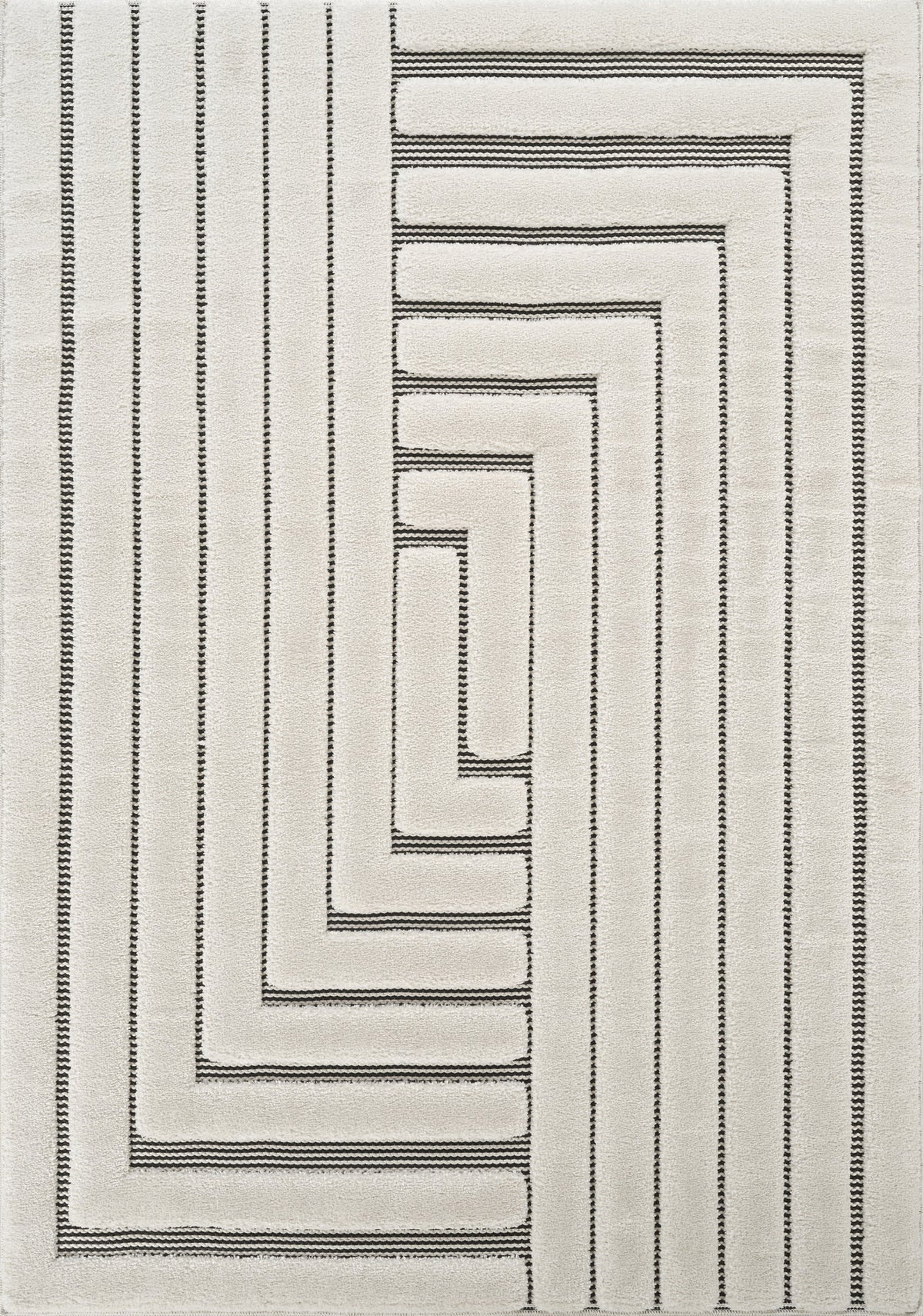 Freya Embossed Geometric Rug - Merge