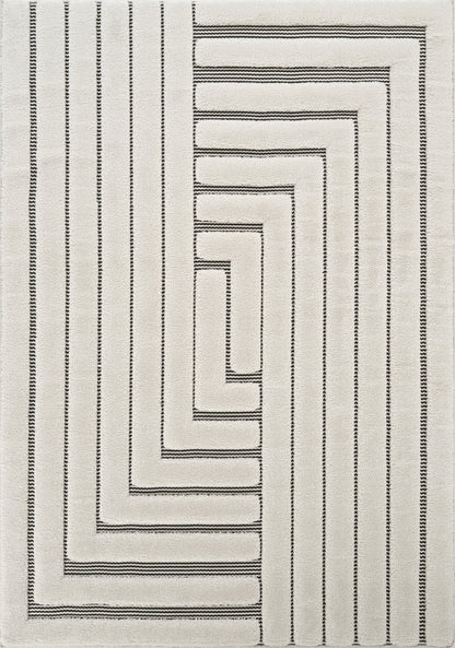 Freya Embossed Geometric Rug - Merge